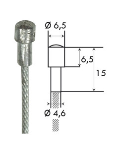 Câble embrayage 25/10 goupille