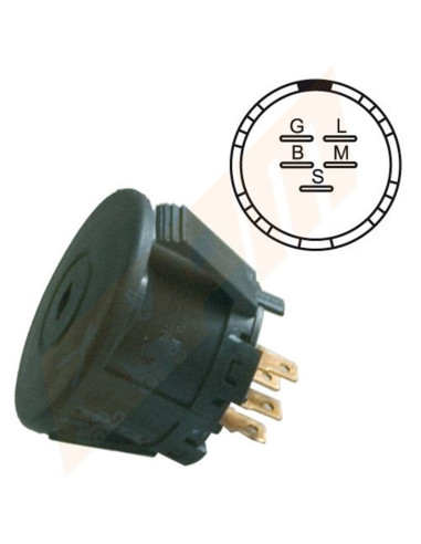Contacteur à clé pour AYP 175567 John deere AM122881