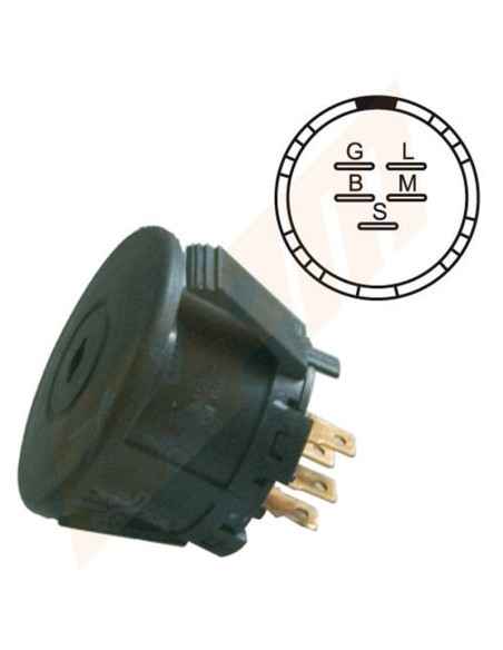 Contacteur à clé pour AYP 175567 John deere AM122881