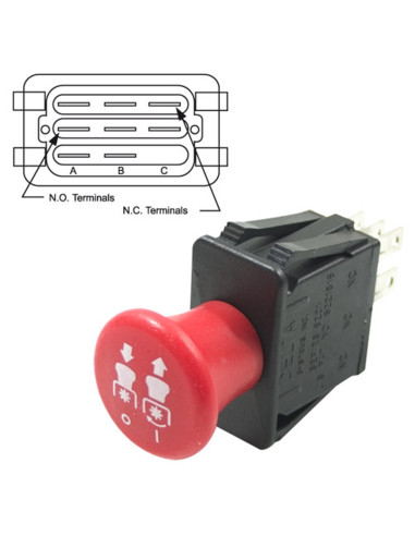 Interrupteur poussoir pour AYP 146283-154959-169417-174651