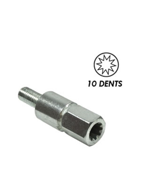 Insert renvoi d'angle pour débrousailleuse universel 10 dents