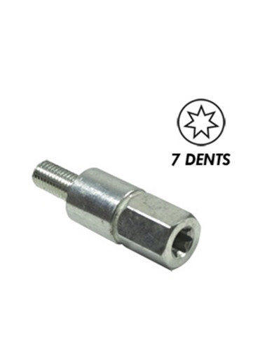 Insert renvoi d'angle universel  débroussailleuse  7 dents