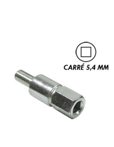 Insert renvoi d'angle pour débrousailleuse universel carré de  5.4 mm