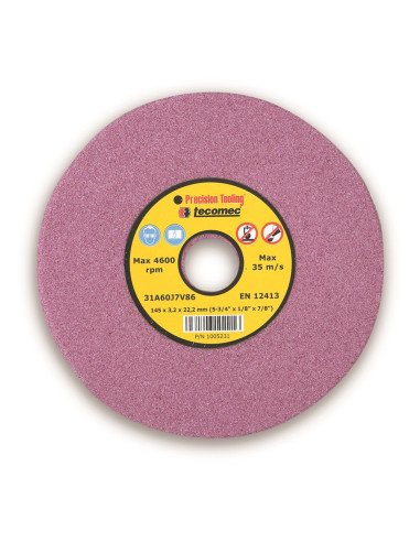 Meule d'affutage Tecomec pour Chaine Tronçonneuse  145x4.5x22