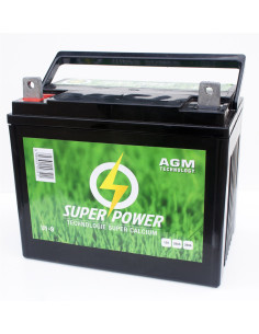 Batterie Tracteur Tondeuse Autoportée 12V 28 Ah + A GAUCHE