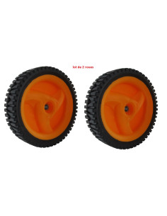 Lot de 2 roues avant tondeuse Mc Culloch réf. 532402936 - 583719401 2