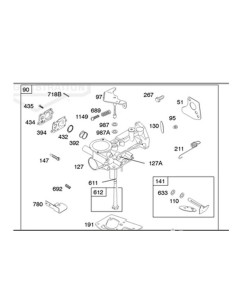 Carburateur pour  BRIGGS &amp; STRATTON, BS693029 2