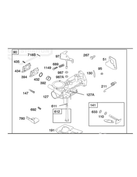 Carburateur pour  BRIGGS &amp; STRATTON, BS693029