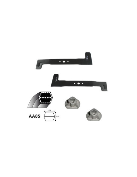 Kit lames + supports + courroie Castelgarden coupe 92 cm