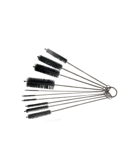 Brosses de nettoyage carburateur, 10 diamètres différents