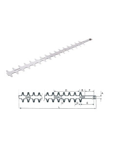 Lame inférieure de taille-haies Maruyama HT230D + Nettoyant