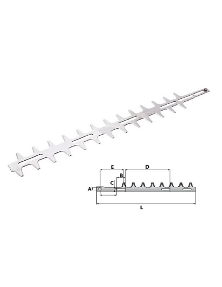 Lame de taille-haies pour Stihl HS72-HS74-HS75-HS76-HS80-HS85
