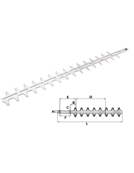 Lame de taille-haies pour Stihl HS60 - HS61 - HS72 - HS75 - HS80