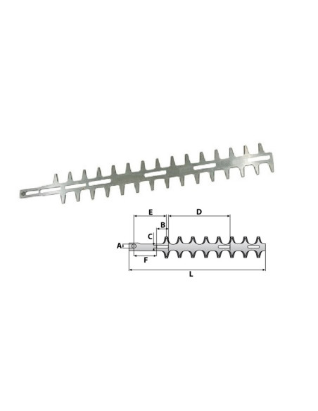 Lame de taille-haies + nettoyant