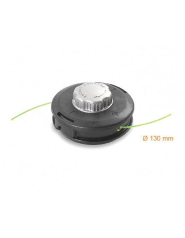 Tête de débroussailleuse  tap'n go Easy Load écrou alu + Fil nylon  