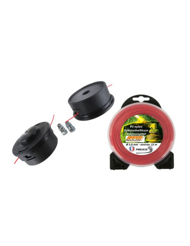 Tête de débroussailleuse Stihl FS160, FS180,+ Fil nylon  ø 3 mm - 12m