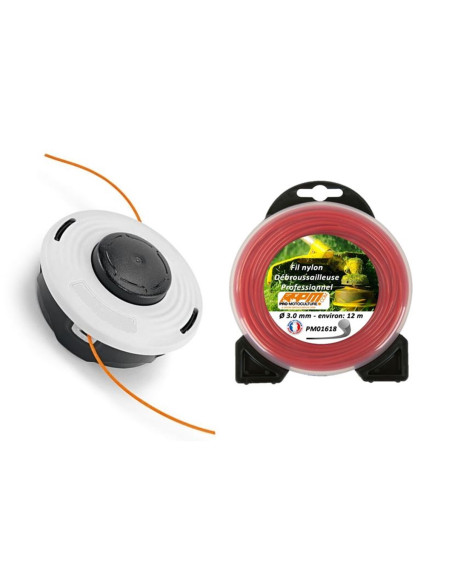 Tête débroussailleuse pour Stihl autocut C26-2 M10x100 + Fil nylon  