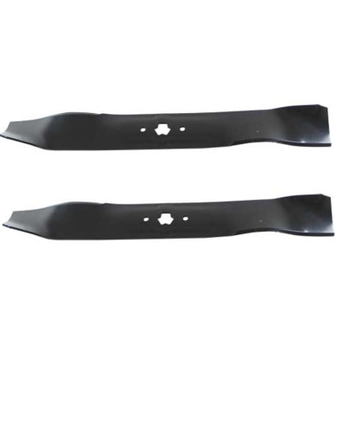Lot de 2 Lames Tracteur Tondeuse  MTD 54 cm 742-0616 mulching