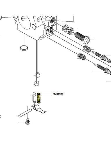 Ressort de carburateur MC CULLOCH - HUSQVARNA - 503562401