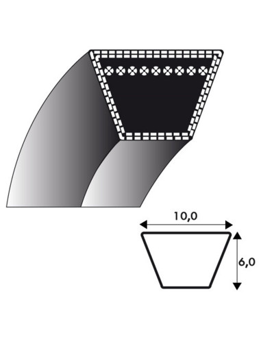 Courroie Tondeuse Castelgarden-GGP NP534TR-NP534TRE 350641970