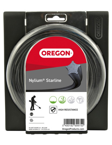 Fil Nylon Oregon Nylium  Diamètre 2.4 mm 90 mètre Profil étoile