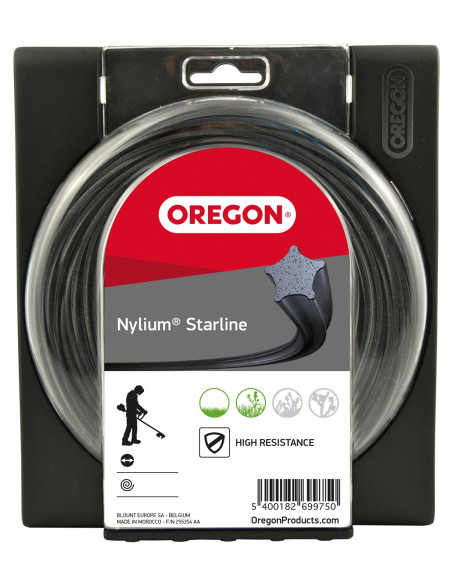 Fil Nylon Oregon Nylium  Diamètre 2.4 mm 90 mètre Profil étoile