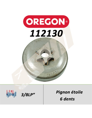 Pignon de tronçonneuse OREGON AMATEUR A ETOILE
