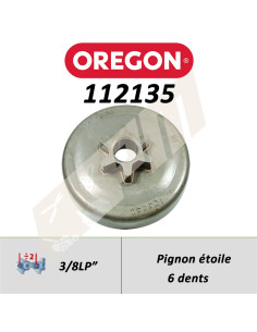 Pignon de tronçonneuse OREGON AMATEUR A ETOILE