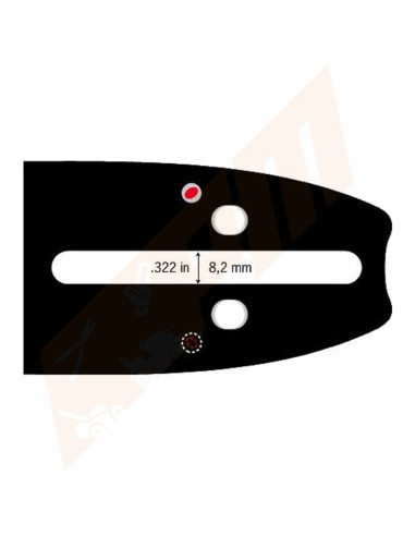 Guide de tronçonneuse OREGON 120SXEA095 3/8LP 1.3 mm 30cm