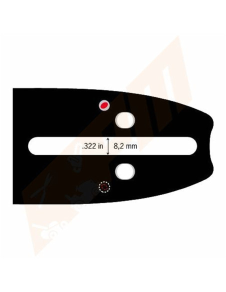 Guide de tronçonneuse OREGON 120SXEA095 3/8LP 1.3 mm 30cm