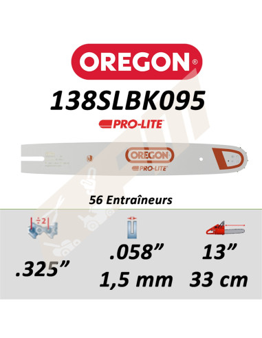 Guide de tronçonneuse OREGON PRO-LITE 33 CM