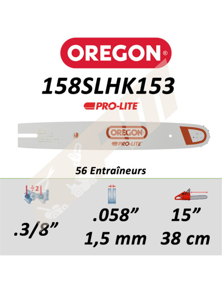 Guide de tronçonneuse OREGON PRO-LITE 38 CM