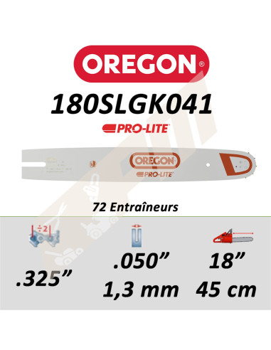 Guide de tronçonneuse OREGON PRO-LITE 45 CM