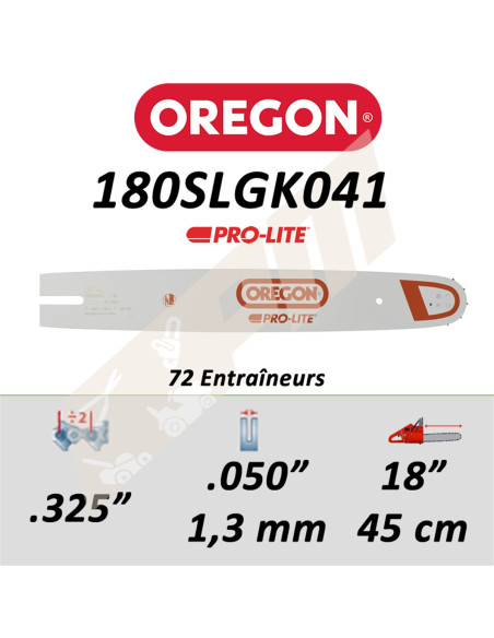 Guide de tronçonneuse OREGON PRO-LITE 45 CM