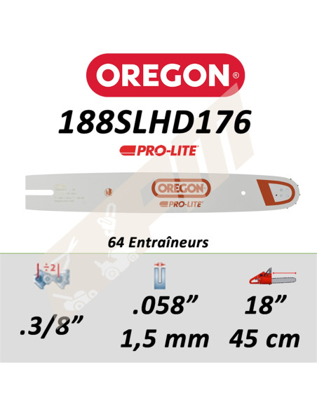 Guide de tronçonneuse OREGON PRO-LITE 45 CM