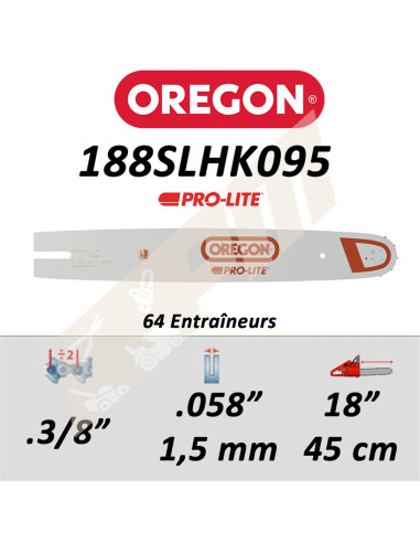 Guide de tronçonneuse OREGON PRO-LITE 45 CM