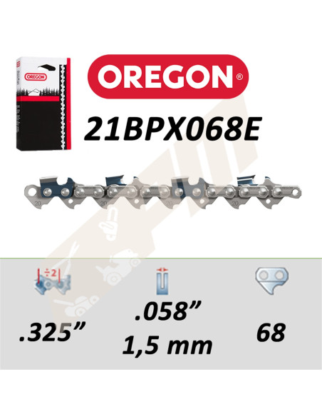 Chaîne de tronçonneuse OREGON 21BPX068E MICRO CHISEL 325