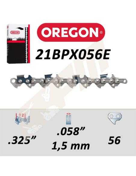 Chaîne de tronçonneuse OREGON 21BPX056E MICRO CHISEL 325