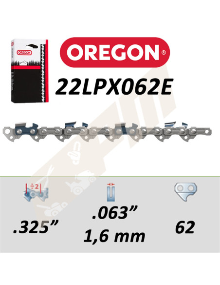 Chaîne de tronçonneuse OREGON 22LPX062E SUPER 20 325