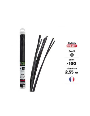 FIL NYLIUM OREGON CARREE 2.55 mm - 100 BRINS