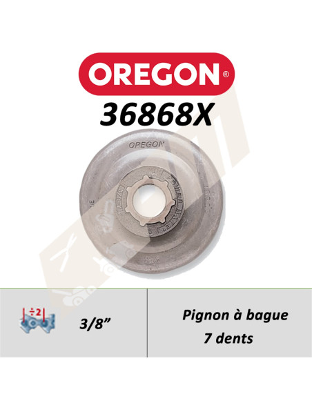 Pignon de tronçonneuse OREGON POWER MATE 3/8