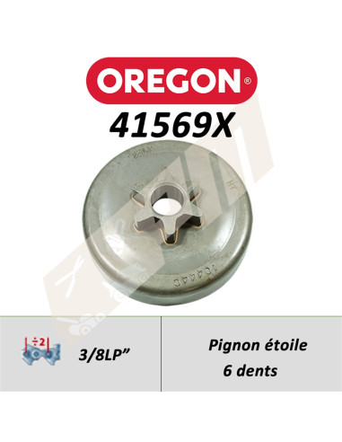Pignon de tronçonneuse OREGON AM A ETOILE 3/8
