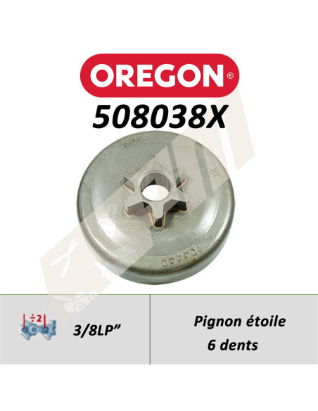 Pignon de tronçonneuse OREGON AMATEUR A ETOILE