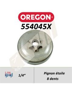 Pignon de tronçonneuse OREGON AMATEUR A ETOILE