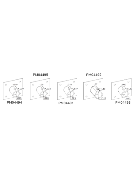 Adaptateurs moyeux de fraise pour motoculteur diam 25 mm Long 37 mm