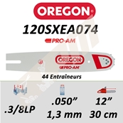 Guide de tronçonneuse OREGON 120SXEA074 3/8LP 1.3 mm 30cm