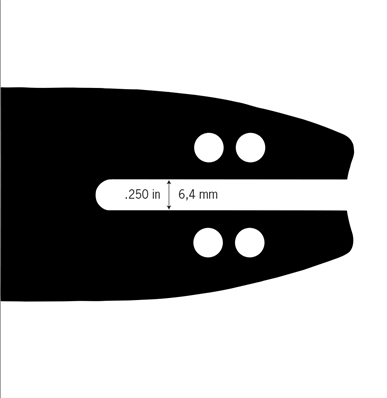 Guide de tronçonneuse OREGON 100SDEA218 3/8LP 1.3 mm 25 cm