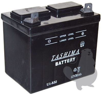 Batterie plomb  pour tondeuse autoportée 12V, 32 ampères