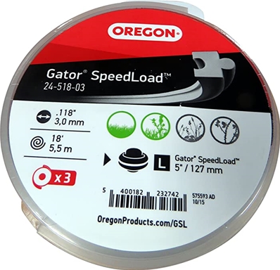 Fil nylon pour tête Oregon 24-550 GLS 3.0mm