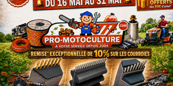 -10% sur les courroies : profitez-en pour remettre votre tondeuse en forme !